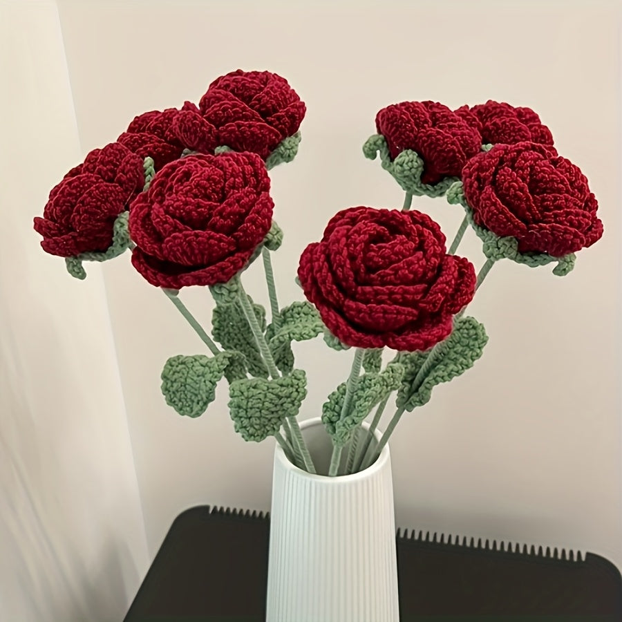 Crochet Rose Bouquet