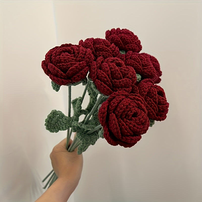 Crochet Rose Bouquet