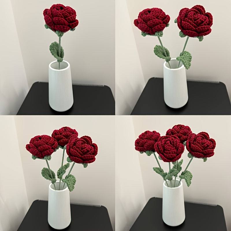 Crochet Rose Bouquet